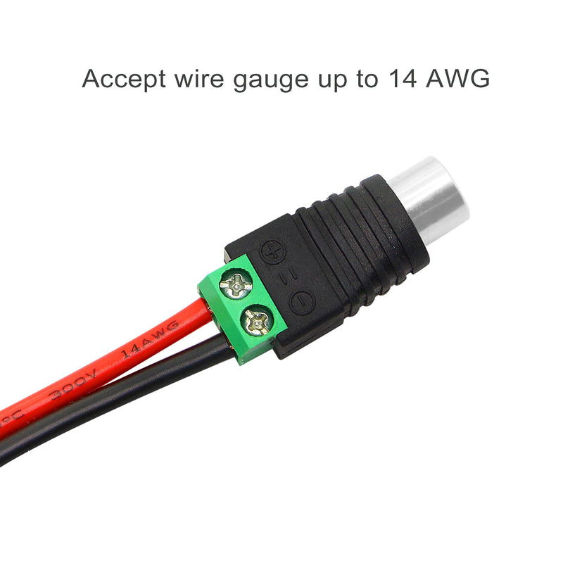 PNGKNYOCN RCA Cable Audio Adapter RCA to AV Screw Terminal Connectorï¼ŒRCA Solderless Adapter Converter Connectors RCA Female Plug Connectors (6-Pack)