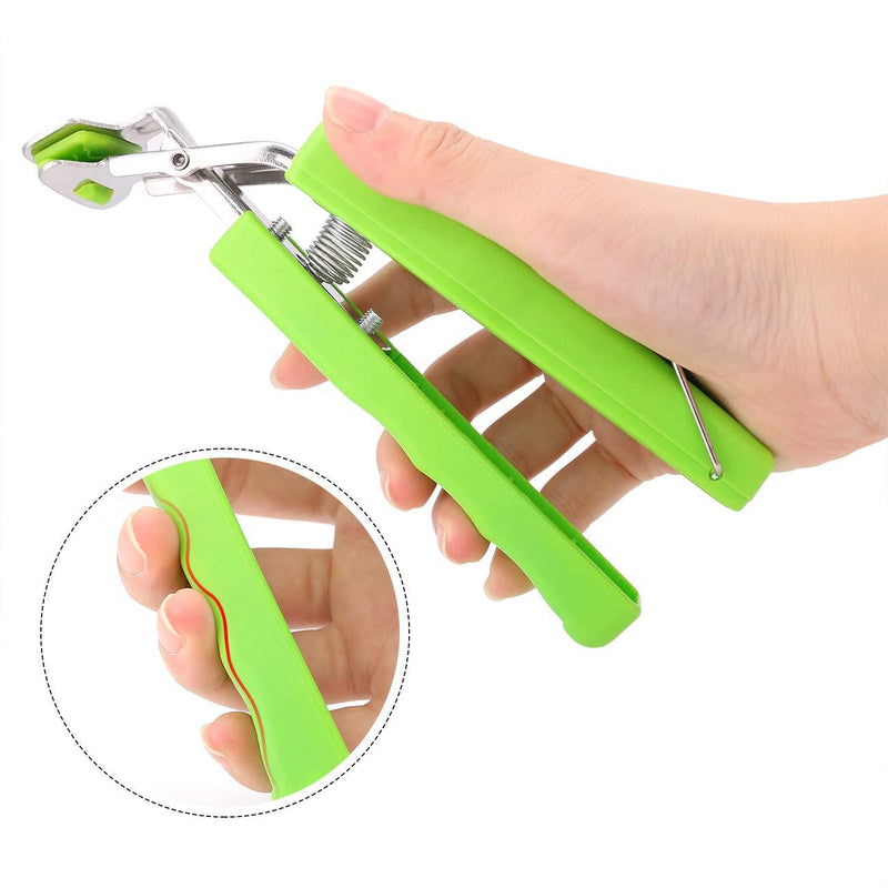 Set of Two Gripper Clips for Moving Hot Plate or Bowls with Food Out, from Pressured Cooker, Microwave, Oven, Air Fryer. Green