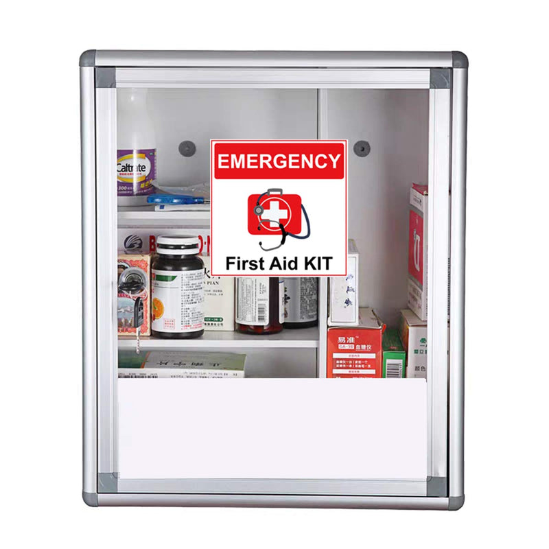 First Aid Sticker 4 inch Emergency First Aid Kit Safety Labels 6 pcs First Aid Kit Decal