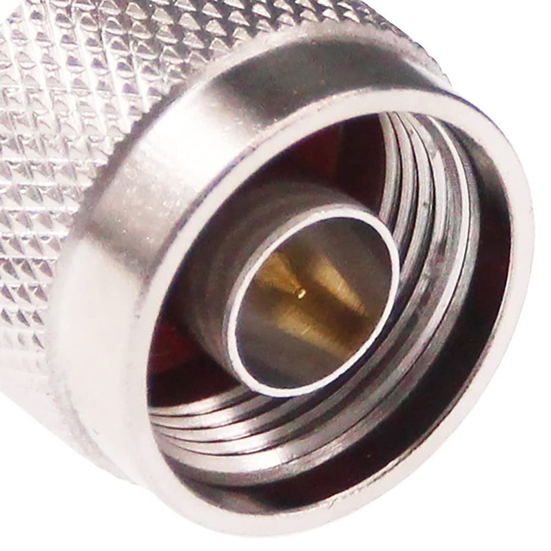 RFaha 2pcs N Male to SMA Female RF Coax Adapter N to SMA Coaxial Connector(F41-2)