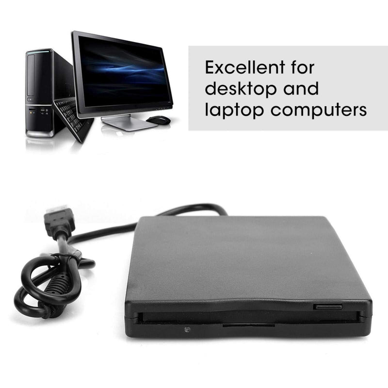 Portable USB Floppy Drive 3.5 Inch Card Reader Computer Accessory USB External Floppy Drive Disk for 10/7 /Vista/Win 8 / XP/ME / 2000 / SE / 98