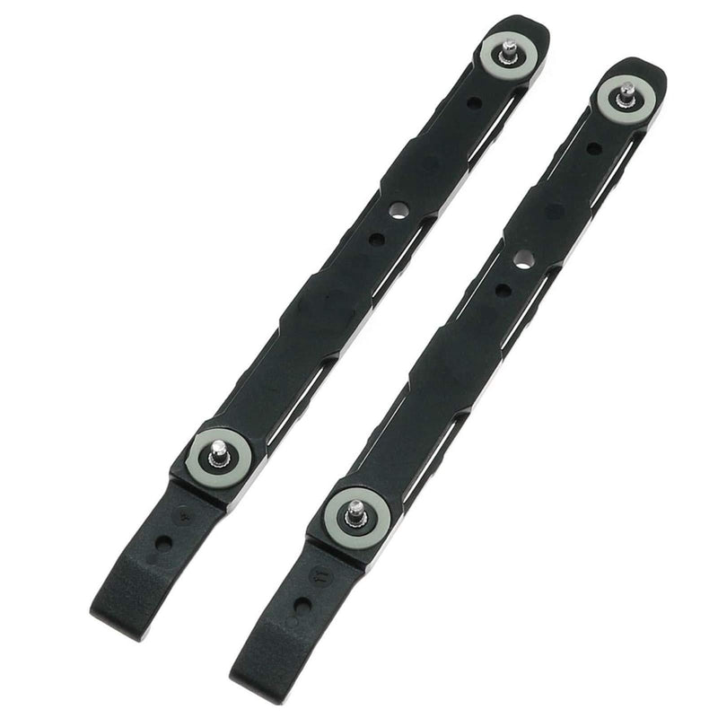 Uoeo 8 Pack Chassis Hard Drive Mounting Plastic Rails Chassis Hard Drive Rails, Black