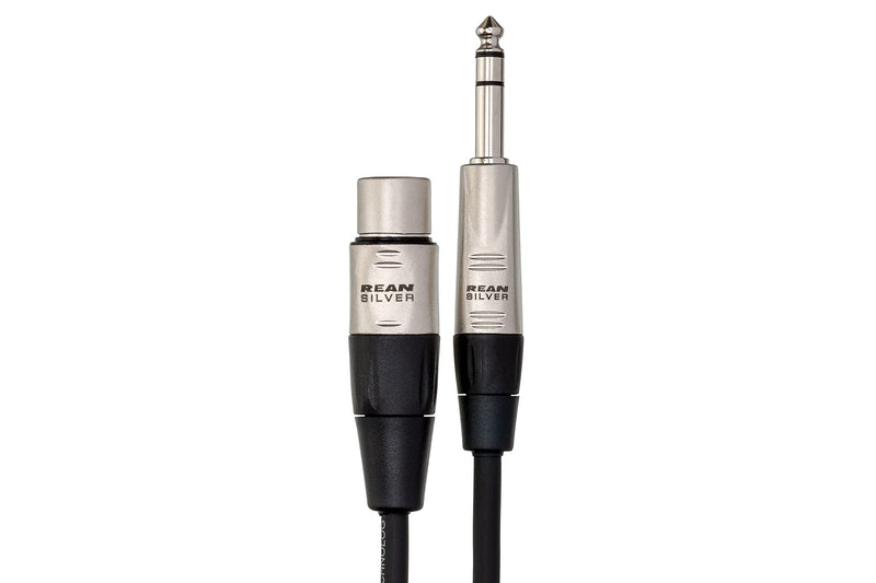Hosa HXS-010 REAN XLR3F to 1/4" TRS Pro Balanced Interconnect Cable, 10 Feet