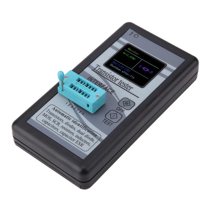 Transistor Tester, M328 Multi-Functional LCD Display Digital Transistor Tester 0.5Ω - 50MΩ Used to Test triodes, Field Effect Transistors (FET), Diodes, Resistors