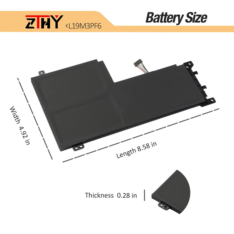 ZTHY 57Wh L19M3PF6 Laptop Battery Replacement for Lenovo Ideapad 5-15IIL05 5-15ARE05 5-15ITL05 5-15ARE05 5 15IAL7 5 15ABA7 Series L19L3PF2 L19C3PF5 L19M4PF1 L19L4PF1 L19C4PF1 L19D3PF3 L19C3PF4 11.52V