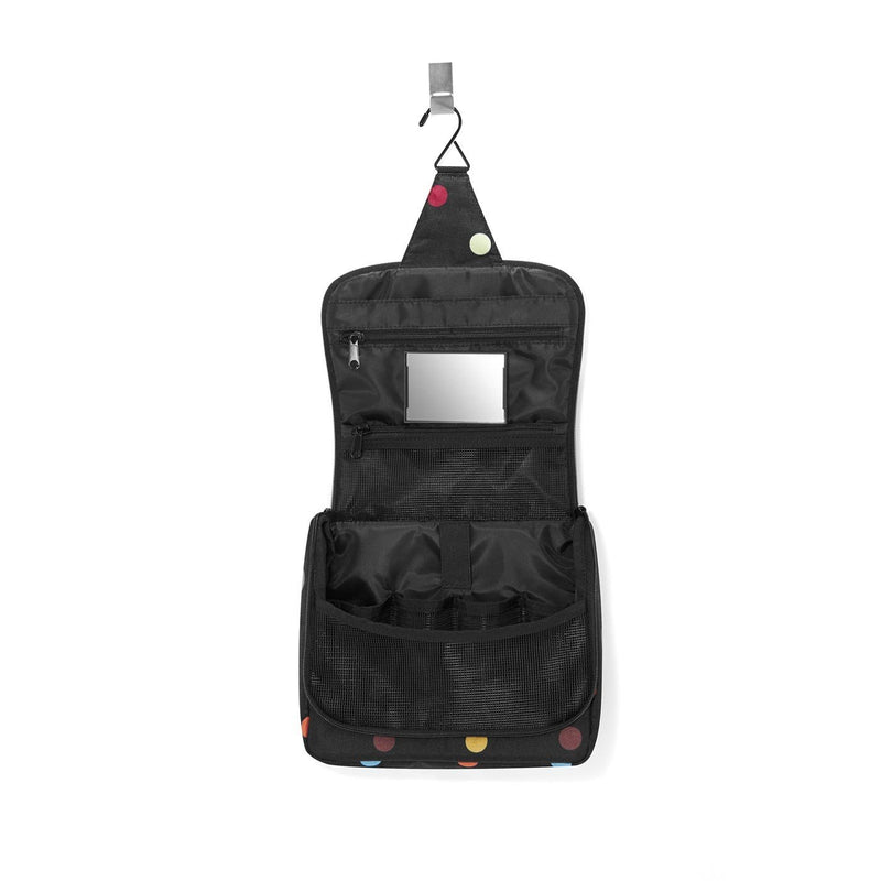 reisenthel Toiletbag, Compact Hanging Travel Toiletry Organizer, Dots