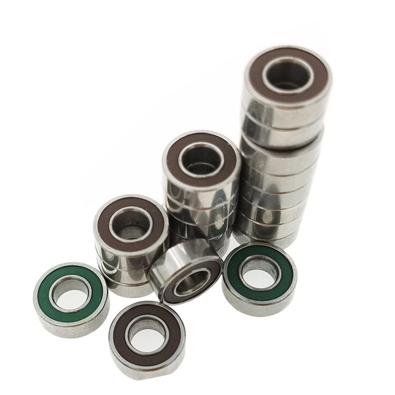 Sackorange 20 pcs MR115-2RS 5x11x4mm Replacement Precision Ball Bearings MR115 2RS