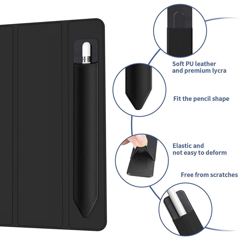 BoxWave Stylus Pouch for HP Pavilion x360 Convertible 2-in-1 (14") (Stylus Pouch by BoxWave) - Stylus PortaPouch, Stylus Holder Carrier Portable Self-Adhesive - Jet Black
