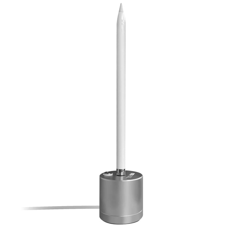 TechMatte Charging Stand Compatible with Apple Pencil - Premium Aluminum Charging Dock with Built-in Charging Cable (5feet)