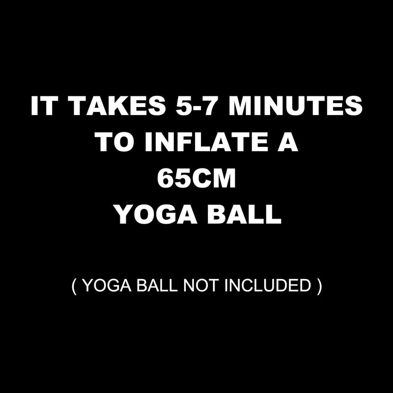 YOGIVO Exercise Ball Pump, Hand Air Pump for Stability Workout Yoga Ball, with 2 Plugs for Valve & 1 Plug Remover for Easy Deflation Hand Pump