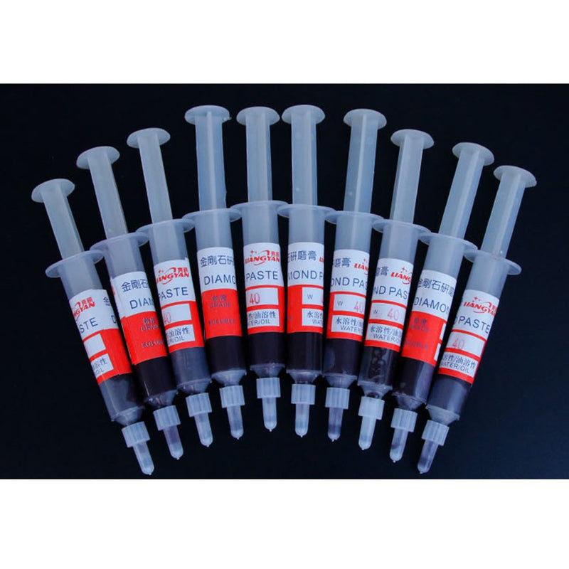 Healifty 12 pieces diamond paste diamond grinding paste diamond polishing lapping paste polishing paste compound syringes