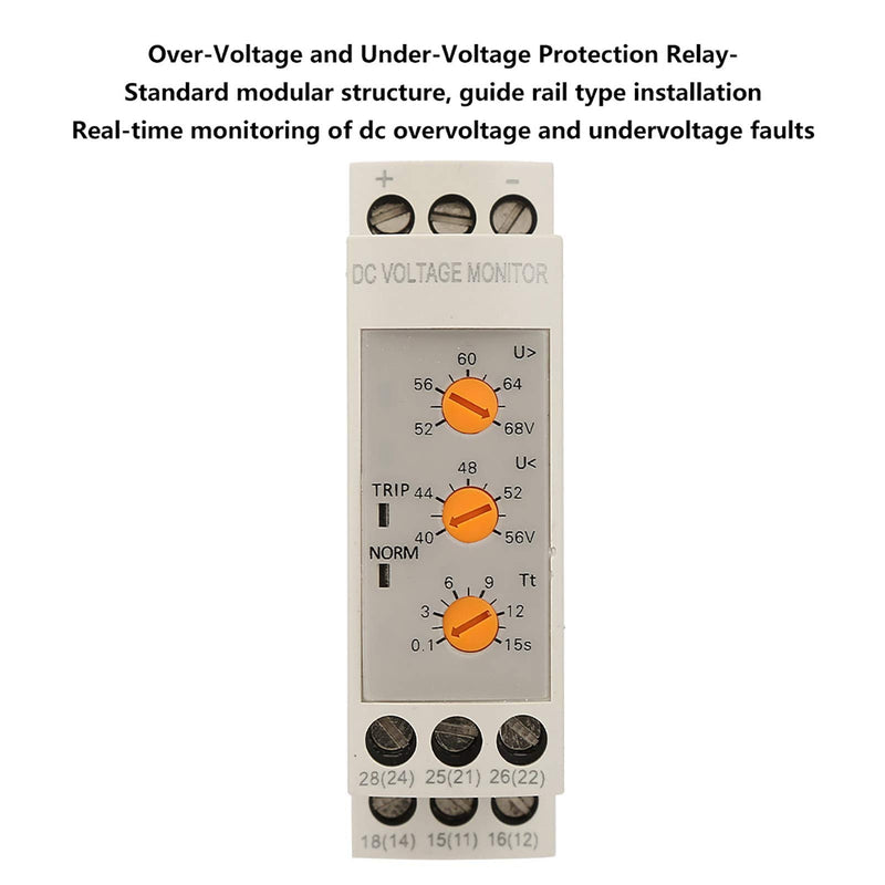 voltage monitoring relay 48v dc,Adjustable DC Relay, Monitoring Relay, 48V Switching Relay, Over Voltage Under Voltage Protection Relay Dvrd Over Voltage and Under Voltage Protection Relay DC 12 DC48V