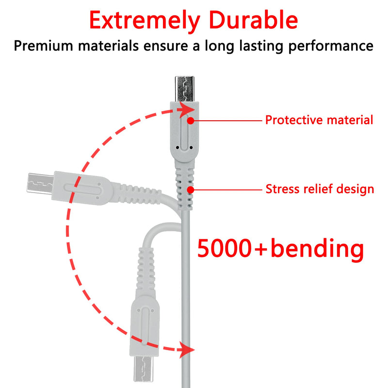 DTOL AC Adapter Game Charger for Nintendo Dsi Ndsi 3DS/3DSXL/New 3DS/New 3Dsll/2DS/Dsi/Dsixl, Charger & USB Cable 1 Pack