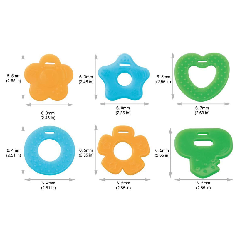 Baby Bandana Drool Bibs 6-Pack and Teething Toys 6-Pack Made with 100% Organic Cotton, Absorbent and Soft Unisex (Vuminbox) (6 - Pack Girl) Pink