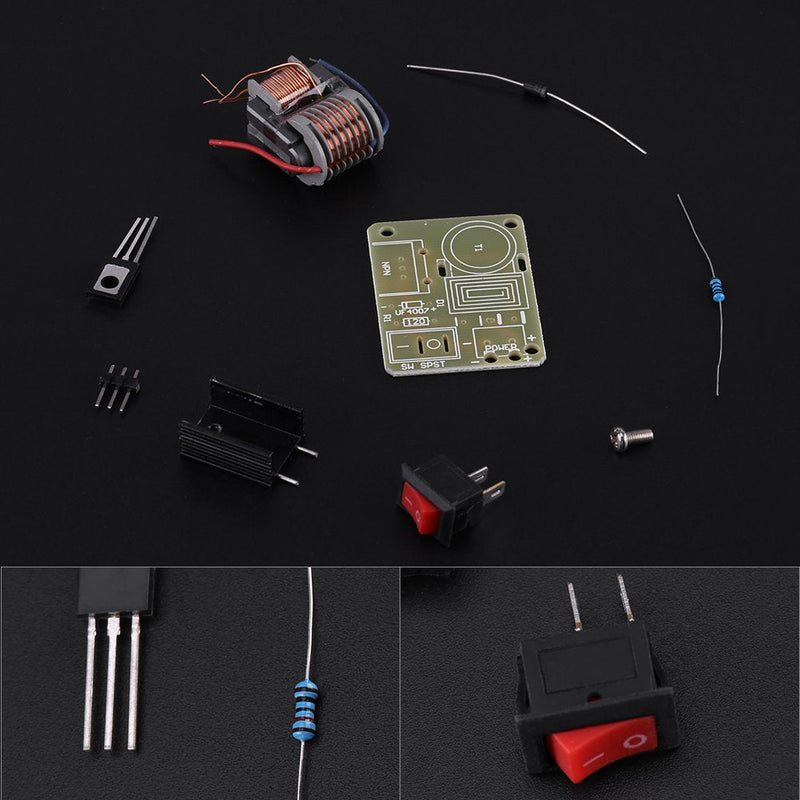15KV High Voltage Generator Boost Step-up High Power Module Inverter Arc Igniter Coil Module Disassembled Parts for DIY Use (PACK OF 2 SETS)