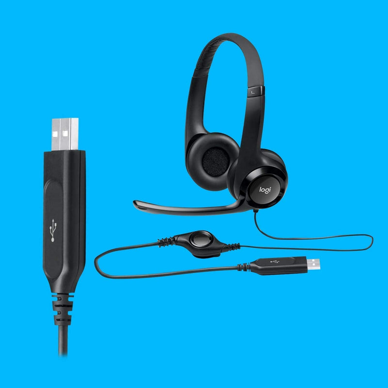 Logitech New logitech h390 USB Headset with noisecanceling Microphone Bulk Packaging, 5.8 Ounce Single