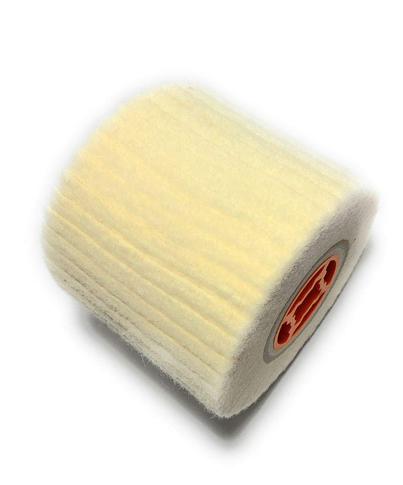 SIGNI Wool Felt Wheel Buffer Wheel Buffing Drum Mirror Burnishing Polishing Brush for Rust/Dust Removal,Jewelry/Glass 4.5 INCH (OD 110X100MM)