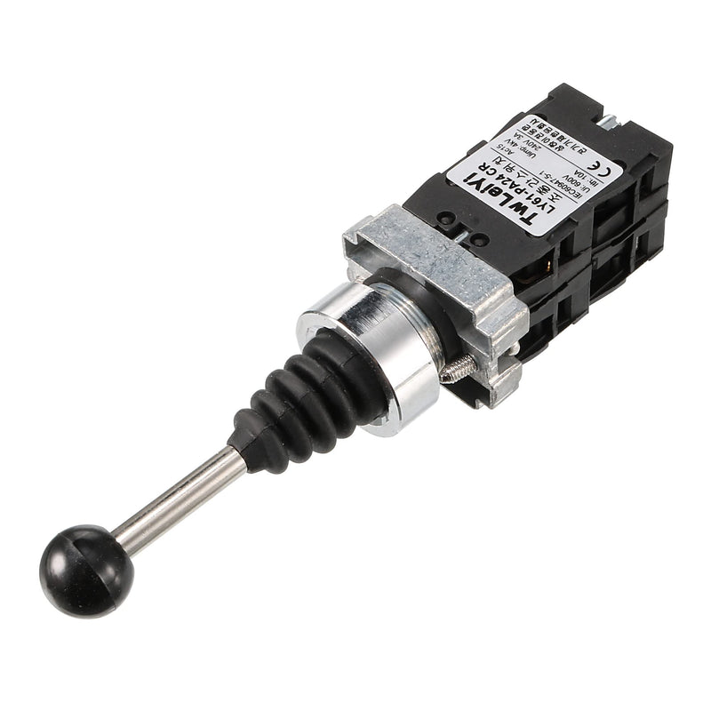 uxcell Joystick Switch Controllers 4 Position 4NO Momentary Type 150/250/600V 15/10/4A 22mm Panel Mount