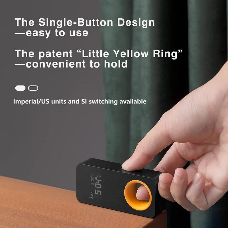 HOTO iRing Laser Tape Measure with Bluetooth, 98ft Digital Tape Measure, ±1/16-inch Accuracy, 2 Modes of The Measurement, Switchable Units M/Ft+in, Type-C Charging