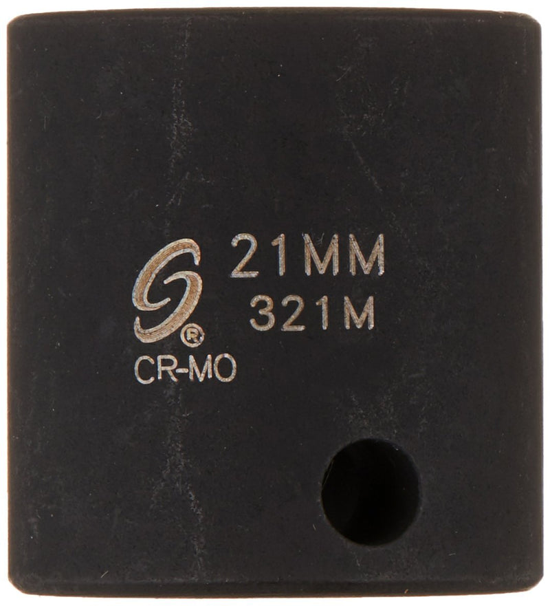 Sunex 321m 3/8-Inch Drive 21-Mm Impact Socket
