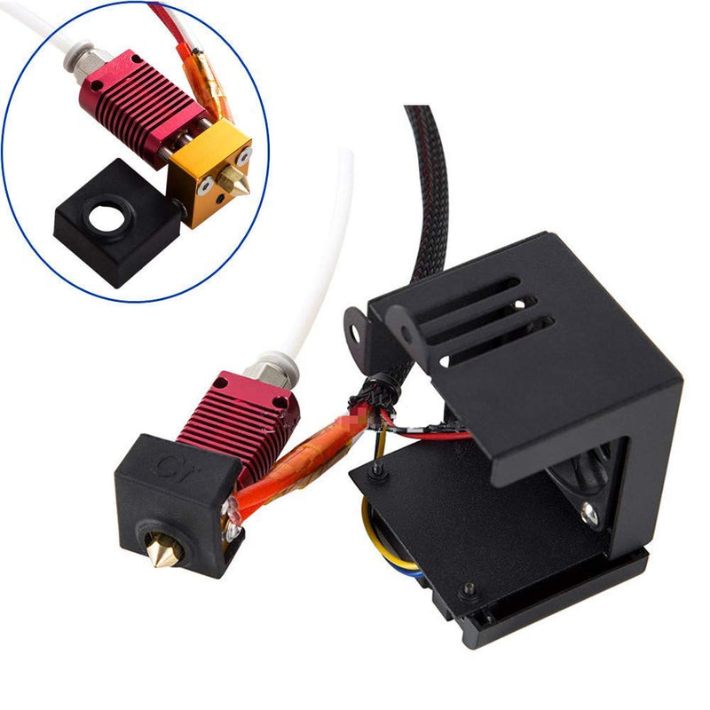 HICTOP Ender 3 Hotend Ender 3 Pro Hotend 24V 40W Full Assembled Extruder Kit Accessories with Silicone Cover for Ender 3, Ender 3 Pro 3D Printer