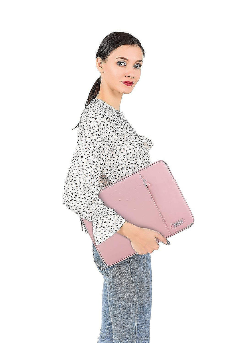 MOSISO Compatible with MacBook Pro 13 inch Case 2016-2020 Release A2338 M1 A2289 A2251 A2159 A1989 A1706 A1708 & Vertical Sleeve Bag, Pink