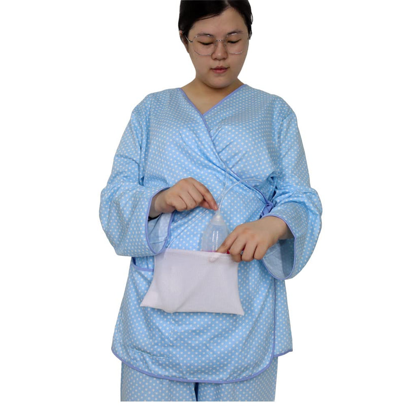 Yesito Mastectomy drainage pouch and Shower pouch for Post Mastectomy Support (white)