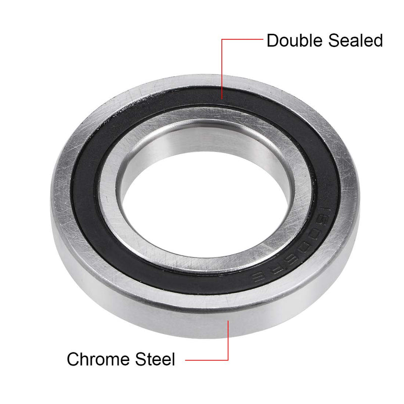 uxcell 16006-2RS Deep Groove Ball Bearing 30x55x9mm Double Sealed Chrome Steel Bearings 1-Pack 30mmx55mmx9mm