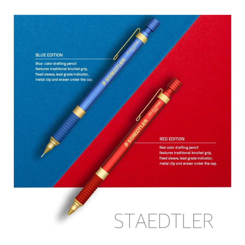 STAEDTLER 925 35 Limited Edition 0.5mm Drafting Mechanical Pencil,Lead Refill (Red)