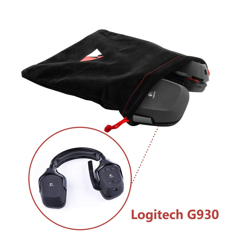 TXEsign Universal Headphone Protection Pouch Bag 11 x 9.25 in (Large) 11" x 9.25" Black