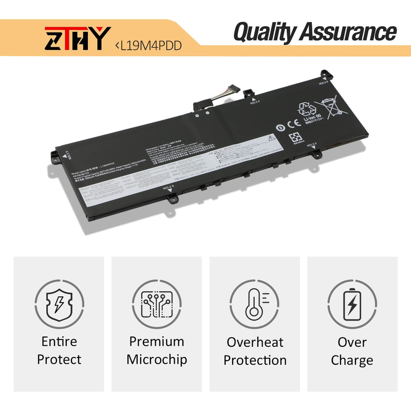 ZTHY L19M4PDD L19C4PDD Laptop Battery Replacement for Lenovo ThinkBook 14S G2 ITL ThinkBook 13S G2 ITL ThinkBook 13S G2 are Series L19D4PDD 5B10Z37621 SB10Z37619 5B10Z37617 15.44V 56Wh 3627mAh