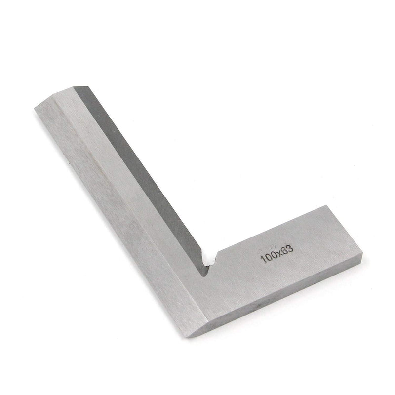 T Tulead Carbon Steel Machinist Square 90° Machinist Square Ruler Right Angle Precision Square Woodworking Machinist Square 100x63mm