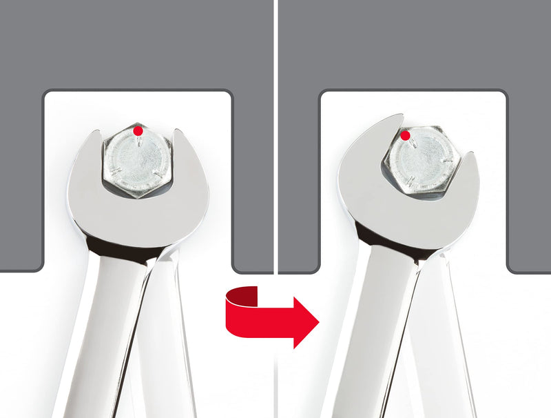 TEKTON 8 mm Flex Ratcheting Combination Wrench | WRN57108 Metric