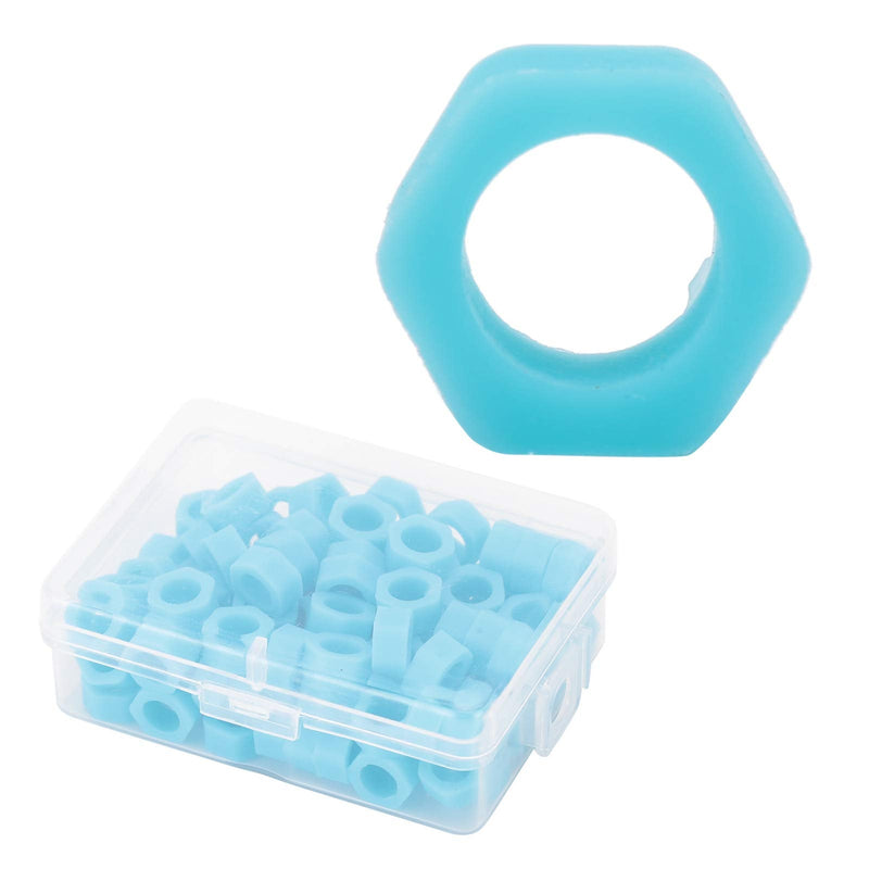 100 Pcs/Box Dental Code Ring, Silicone Instrument Identification Code Circle, Mobile Phone Disinfection Mark Circle, Autoclavable Dentists Supplies, Dental Supplies