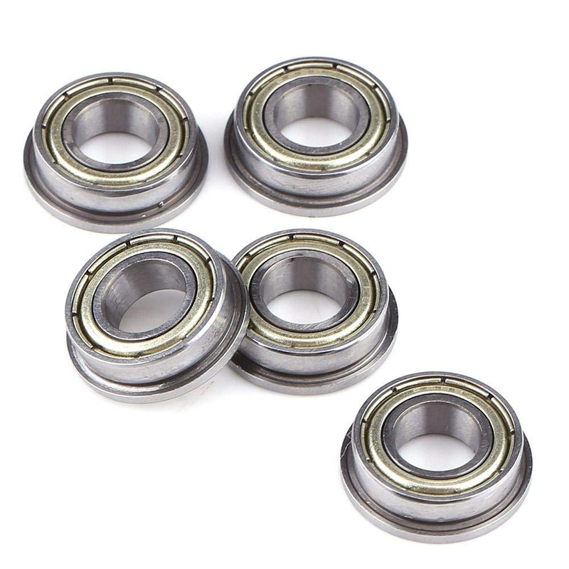 Akozon 10pcs F688ZZ Steel Mini Ball Bearings Metal Double Shielded Flange Deep Groove Ball Bearings for Motor 8165mm