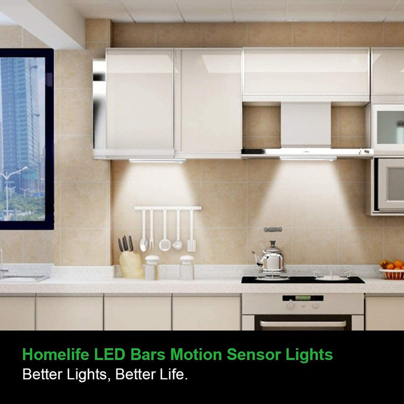 goodland 160 LED Closet Lights Motion Sensor Under Cabinet Lights Indoor Wireless Lighting 3600mAh Battery Powered Light Bar Dimmable Rechargeable Closet Light for Kitchen, Wardrobe, Stairs(1 Pack) 1 Pack