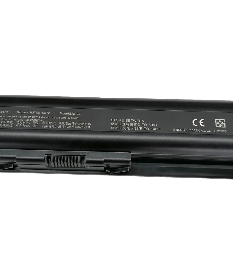New GHU Battery 58 WHR 484170-001 484172-001 HSTNN-CB72 Compatible with HP Pavilion DV4 DV5 Compaq Presario CQ40 CQ45 CQ50 CQ60 EV06 KS524AA KS526AA 462889-141 462890-542 484171-001 485041-001