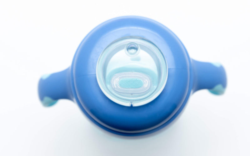 Avima Baby 10 oz Soft Spout Sippy Cups, Blue (Set of 2) 2 Count (Pack of 1)