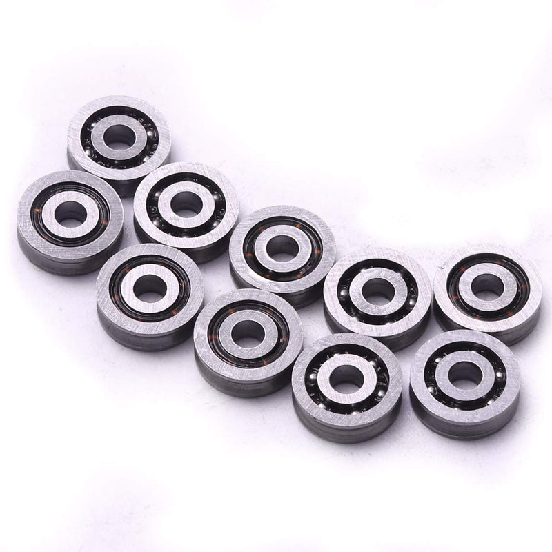 Atoplee V Groove Ball Bearings 10pcs 3x10x3mm HCS 603VV Deep Pulley Wheels Roller Bearing