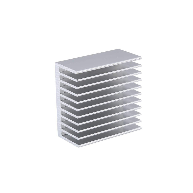 2Pcs Aluminum Heat Sink 40 x 40 x 20mm /1.57 x 1.57 x 0.79 inch Peltier Heatsinks Cooler for Cooling 3D Printers, TEC1-12706 Thermoelectric Peltier Cooler, Chipset CPU LED Power A 2Pcs