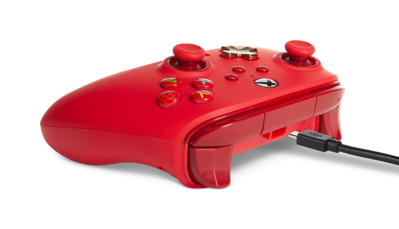 PowerA Enhanced Wired Controller for Xbox - Red, Gamepad, Wired Video Game Controller, Gaming Controller, Xbox Series X|S, Xbox One - Xbox Series X