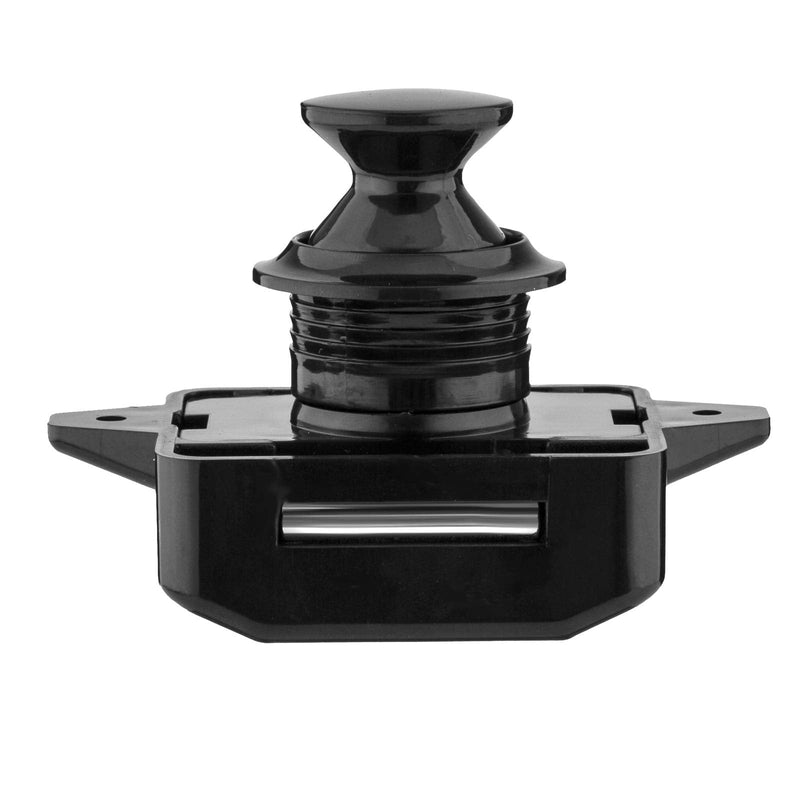 OCGIG 5 PCS Push Button Latch Cabinet Door Catch Keyless Cupboard Locks for RV Motorhome Camper Caravan(Black) Black-5PCS
