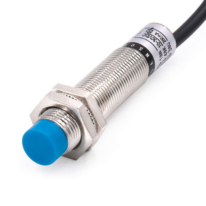 Baomain Capacitive Proximity Sensor Switch LJC12A3-5-Z/AY PNP NC DC 10-30V 200mA 1-5mm Blue