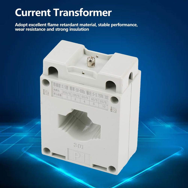 Current Transformer, BH20/5-250/5 Primary Secondary 5A Inductor with 30mm Hole Current Transformer