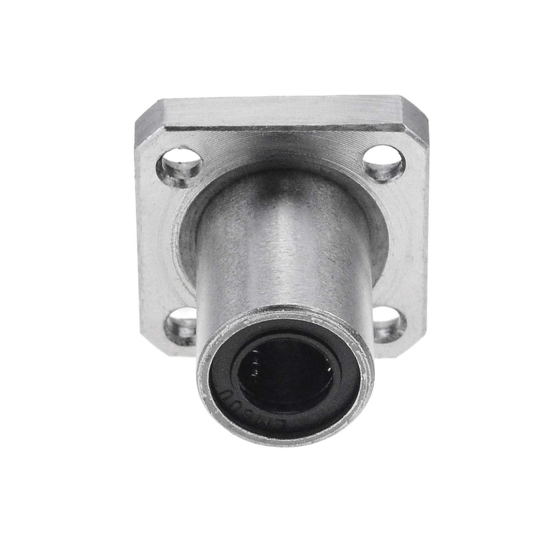 2PCS LMK10UU Square Flange Linear Ball Bearings, Diameter 10mm, for Linear Motion Shaft LMKUU 2Pcs X 10mm