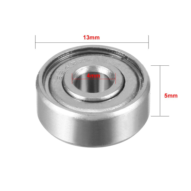 uxcell 20pcs 4mmx13mmx5mm Double Shielded Miniature Deep Groove Ball Bearing