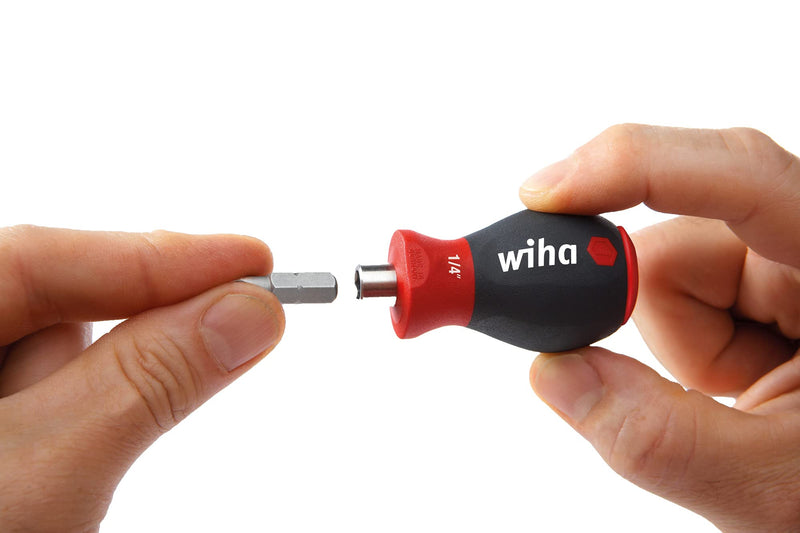 Wiha 28103 Magnetic 1/4 Bit Holder, Stubby, 57mm Blend