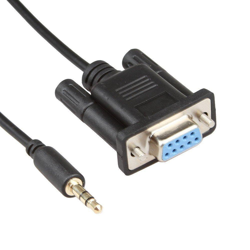 LIANSHU 2Pack DB9Pin Female to DC3.5mm Serial Cable-6 Feet Black (2Pack)