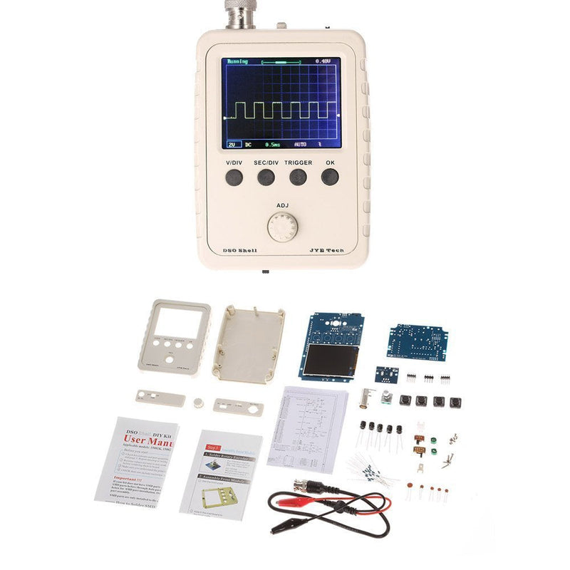 DollaTek DSO150 Digital Shell Oscilloscope 2.4" TFT 1Msps DIY Housing Probe Kit Electronic Training DIY Kit