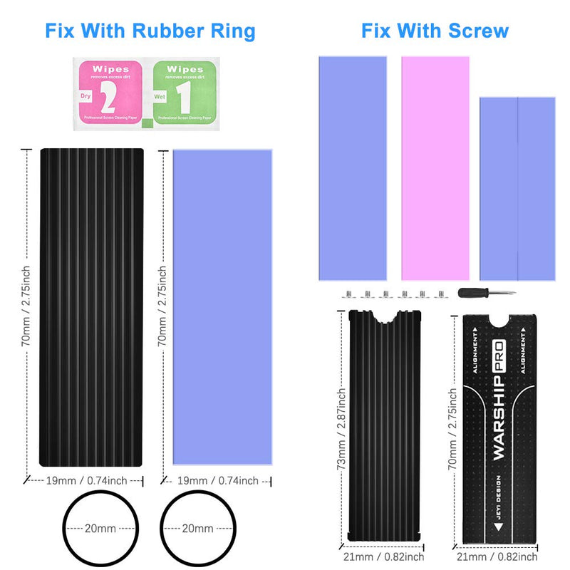 ELUTENG M.2 SSD PS5 Heatsink Double-Sided, PS5 M.2 2280 SSD Cooler Heatsink with 4 Silicone Thermal Pads for PC Computer and PS5, for M.2 PCIe NVMe/SATA SSD Heatsink, Black